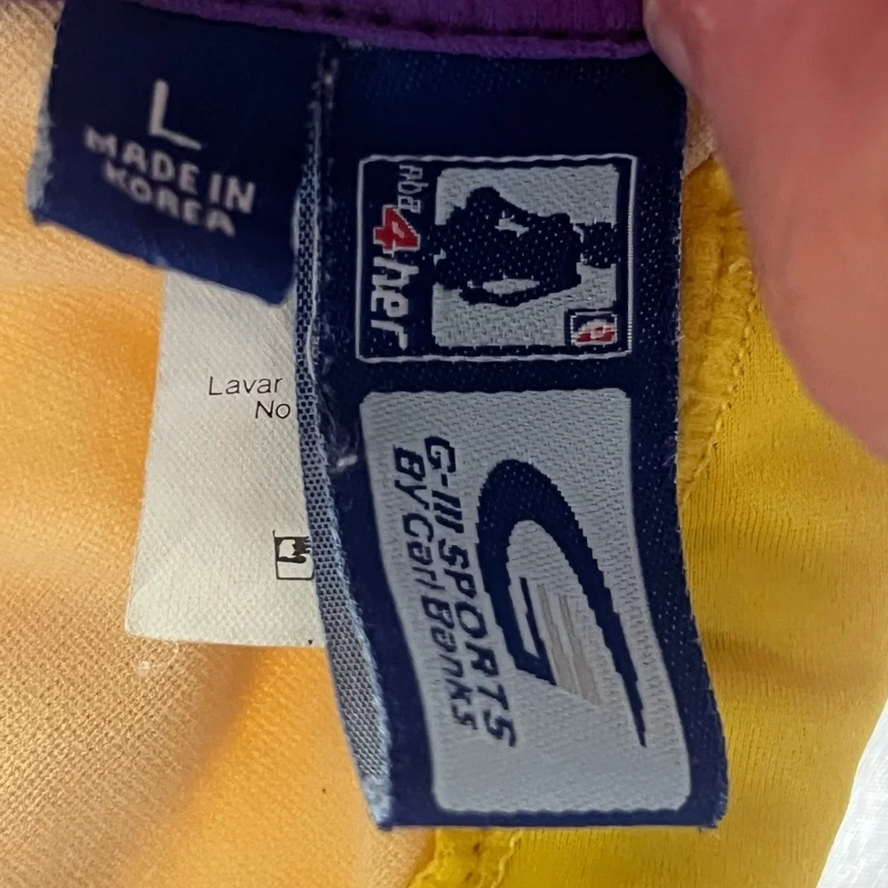 Vintage Los Angeles Lakers Yellow and Purple Bikini Top - Picture 4 of 4